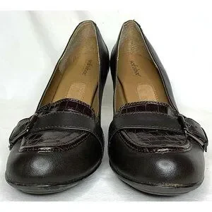 Escarpins Marron Softshoe By Medicus - Talons 8,5 M - Cuir - Occasion En Excellent état